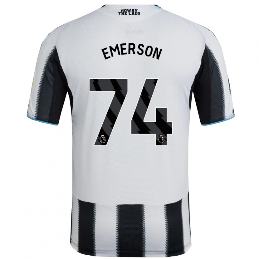 Danxen Hombre Camiseta Johnny Emerson #74 Negro Blanco 1ª Equipación 2025/26 La Camisa