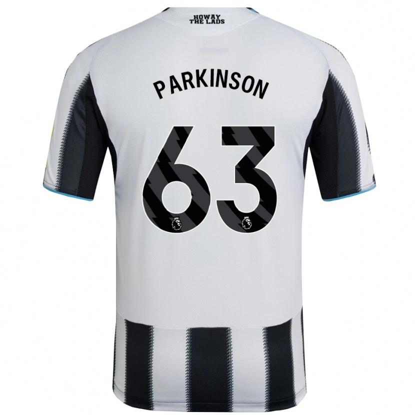 Danxen Hombre Camiseta Ben Parkinson #63 Negro Blanco 1ª Equipación 2025/26 La Camisa