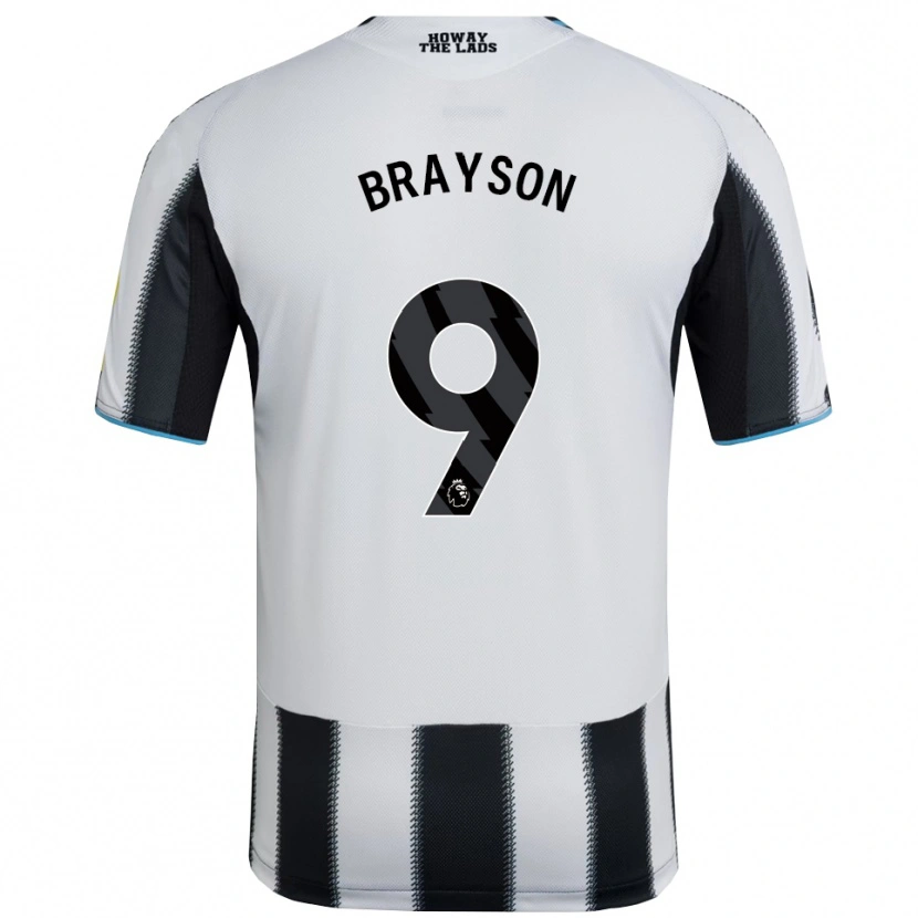 Danxen Hombre Camiseta Joe Brayson #9 Negro Blanco 1ª Equipación 2025/26 La Camisa