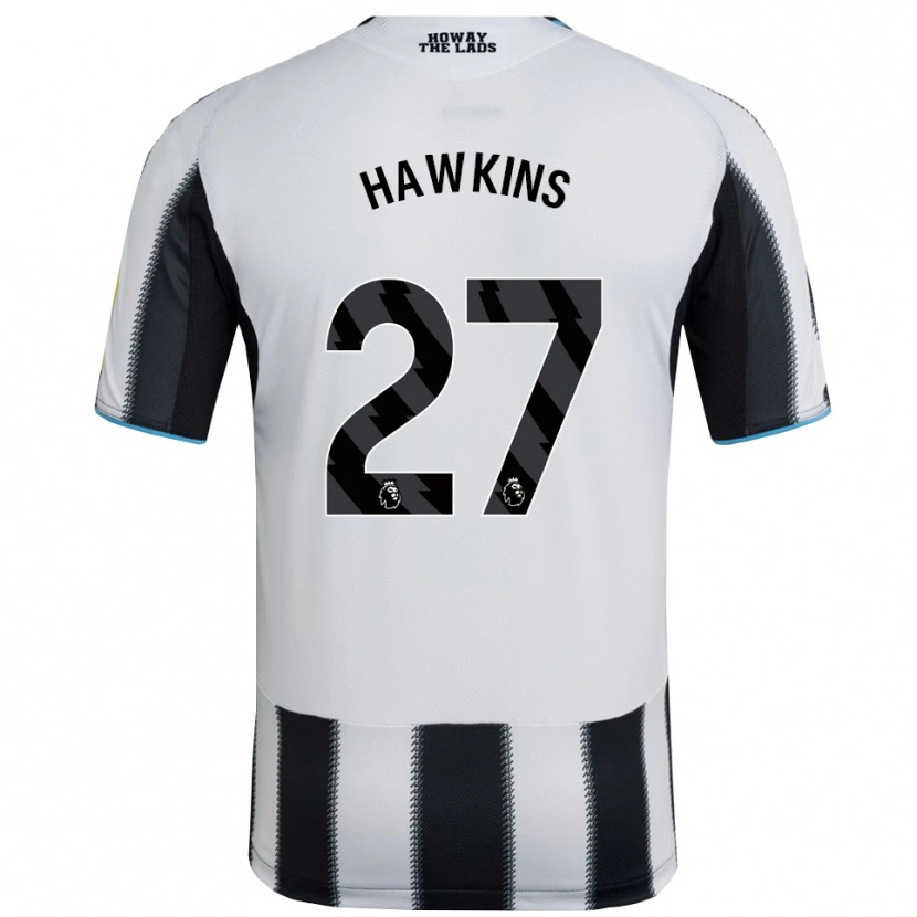 Danxen Hombre Camiseta Hannah Hawkins #27 Negro Blanco 1ª Equipación 2025/26 La Camisa