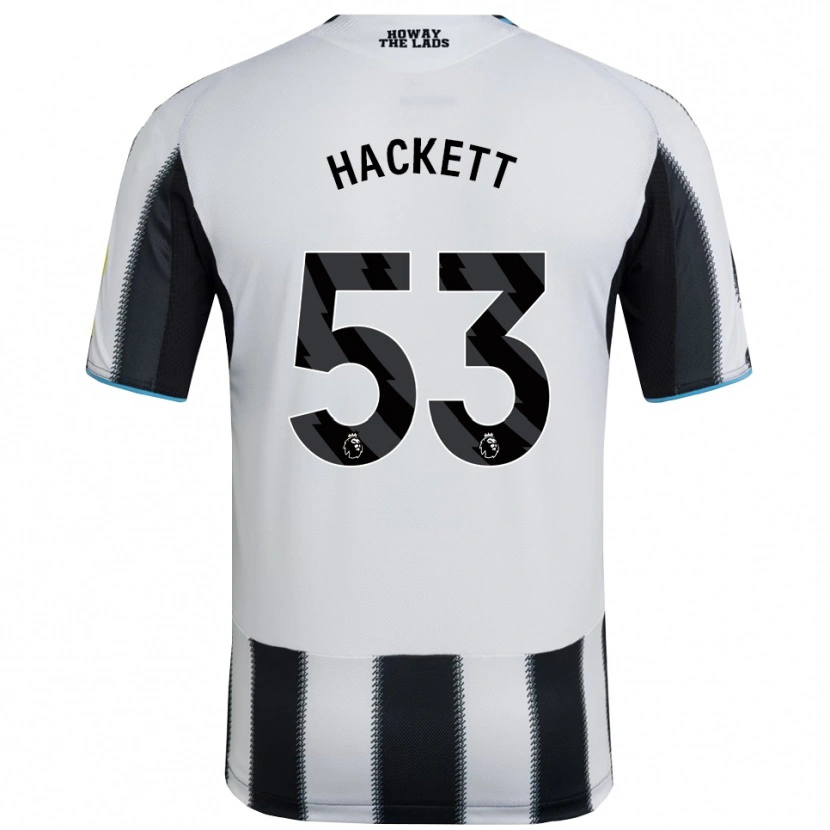 Danxen Hombre Camiseta Jordan Hackett #53 Negro Blanco 1ª Equipación 2025/26 La Camisa