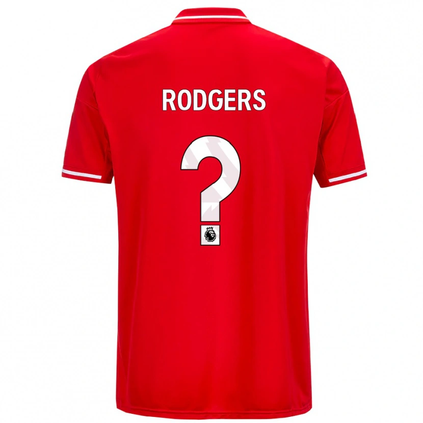 Danxen Hombre Camiseta Amy Rodgers #0 Rojo Blanco 1ª Equipación 2025/26 La Camisa