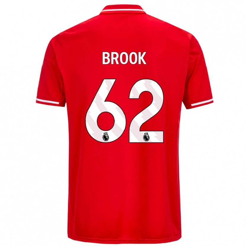 Danxen Hombre Camiseta Will Brook #62 Rojo Blanco 1ª Equipación 2025/26 La Camisa