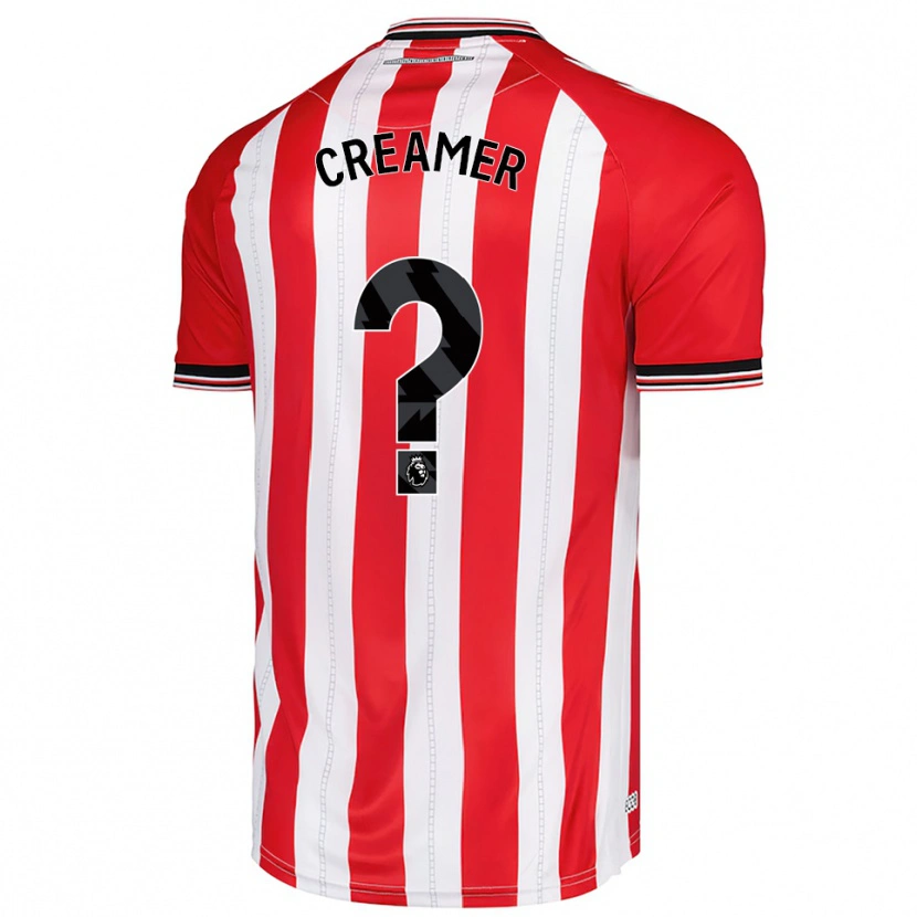 Danxen Hombre Camiseta Ben Creamer #0 Rojo Blanco 1ª Equipación 2025/26 La Camisa