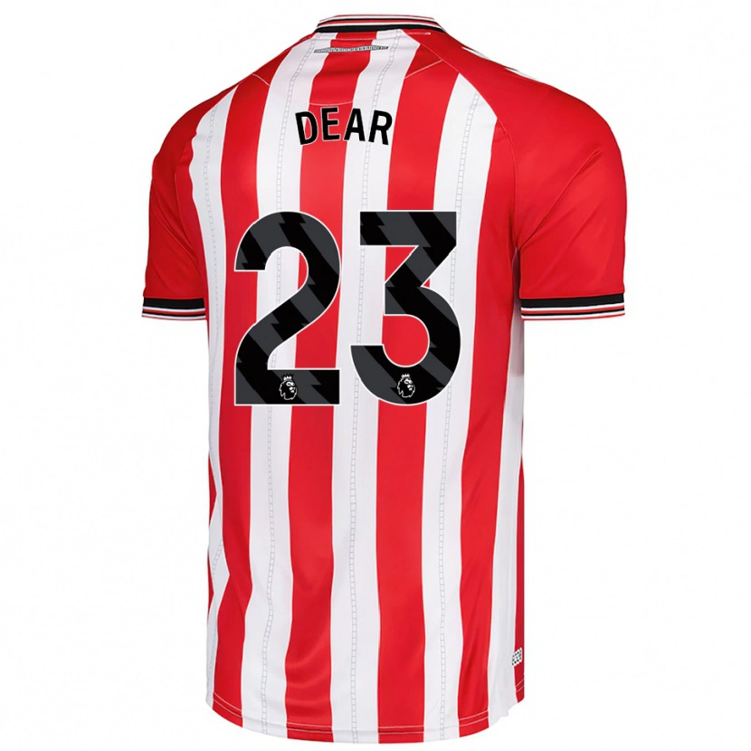 Danxen Hombre Camiseta Jenna Dear #23 Rojo Blanco 1ª Equipación 2025/26 La Camisa