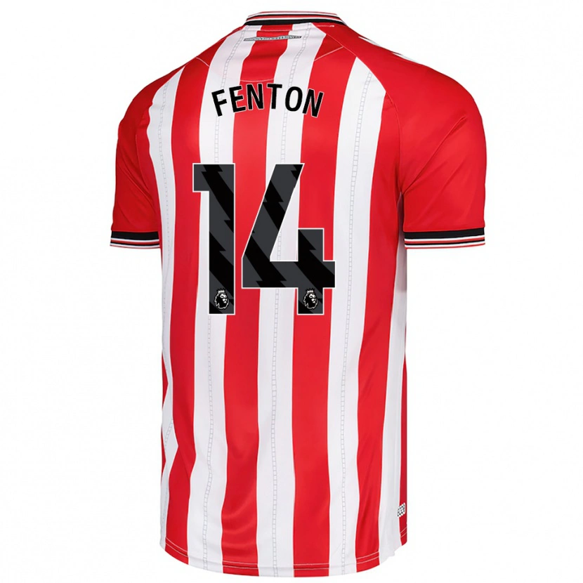 Danxen Hombre Camiseta Natasha Fenton #14 Rojo Blanco 1ª Equipación 2025/26 La Camisa