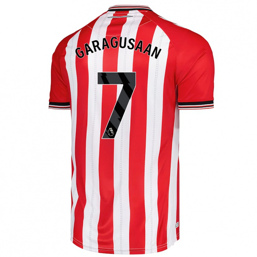 Danxen Hombre Camiseta Finn Geragusyan #7 Rojo Blanco 1ª Equipación 2025/26 La Camisa