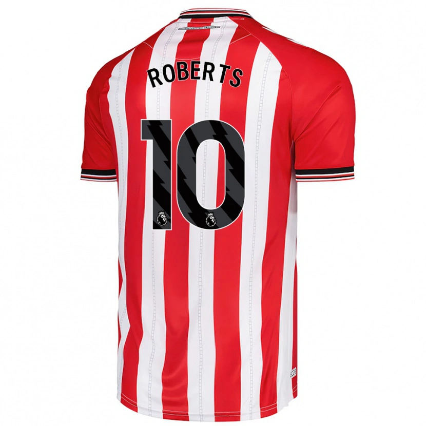 Danxen Hombre Camiseta Patrick Roberts #10 Rojo Blanco 1ª Equipación 2025/26 La Camisa