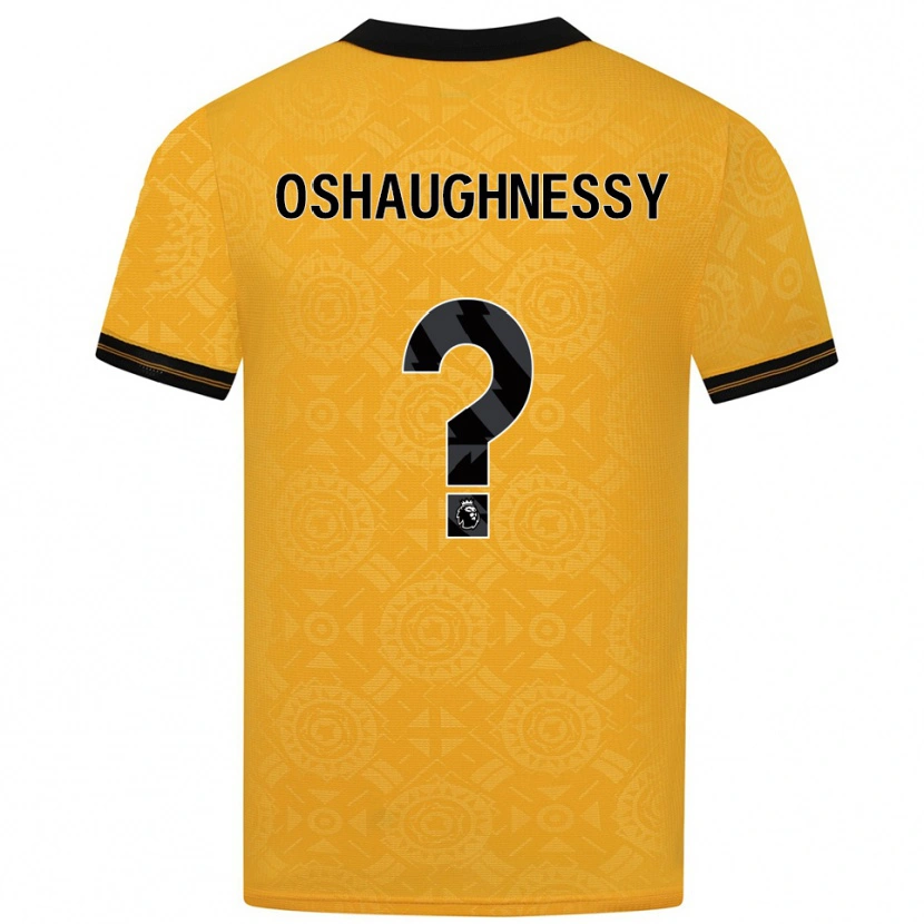 Danxen Hombre Camiseta Joe Oshaughnessy #0 Amarillo Negro 1ª Equipación 2025/26 La Camisa