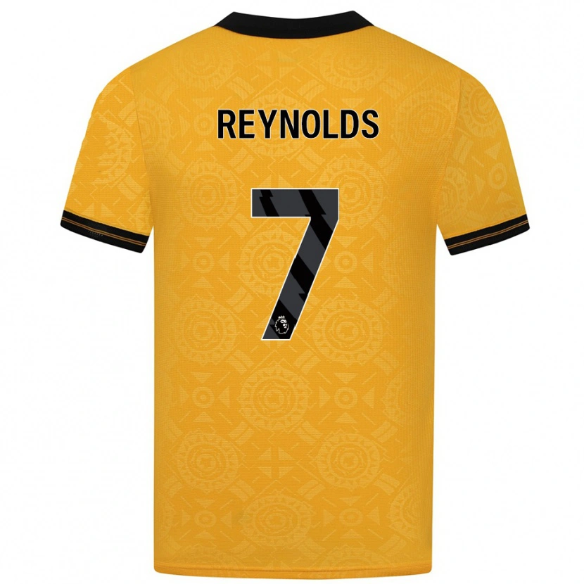 Danxen Hombre Camiseta Fabian Reynolds #7 Amarillo Negro 1ª Equipación 2025/26 La Camisa