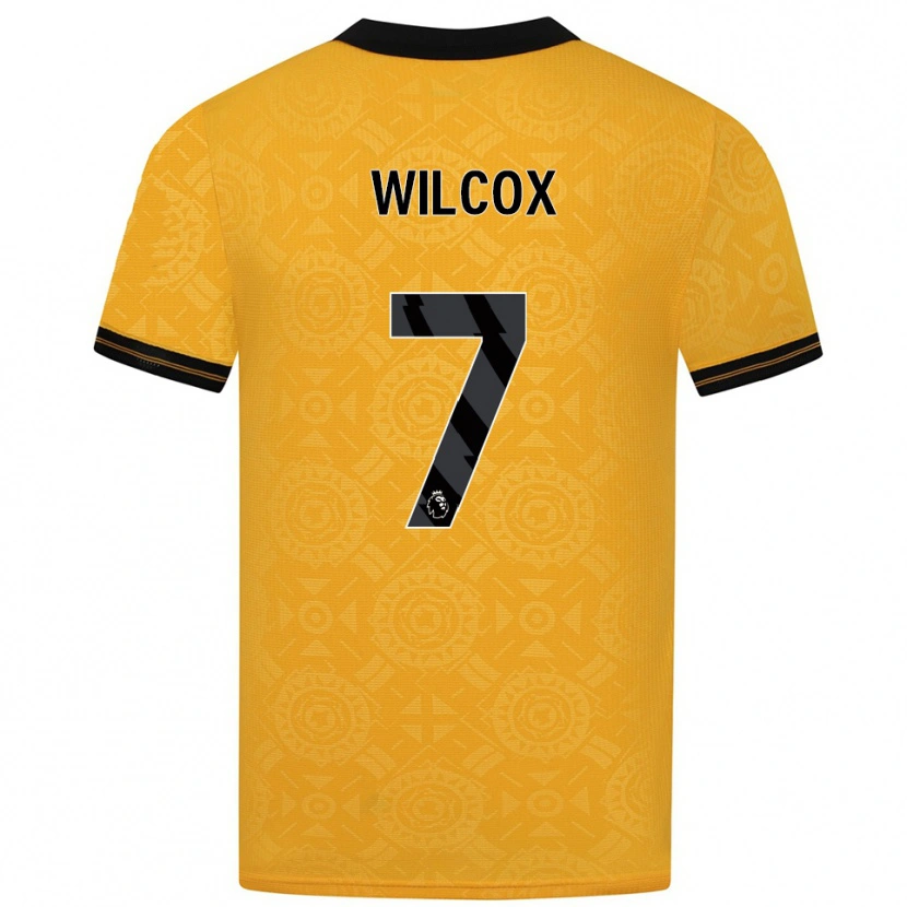 Danxen Hombre Camiseta Jake Wilcox #7 Amarillo Negro 1ª Equipación 2025/26 La Camisa
