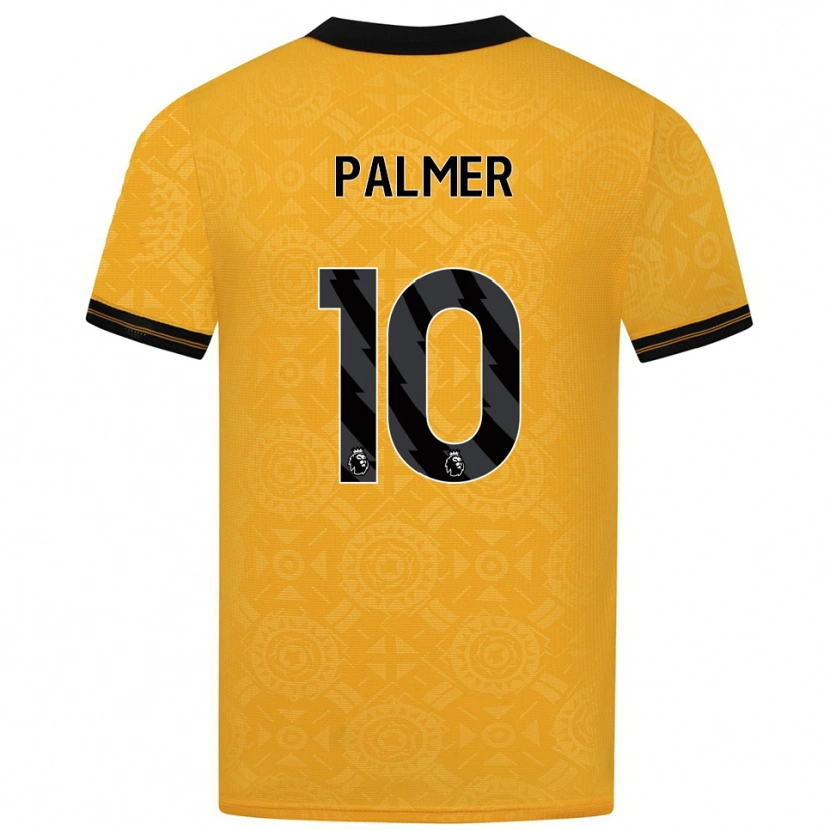 Danxen Hombre Camiseta Jamila Palmer #10 Amarillo Negro 1ª Equipación 2025/26 La Camisa