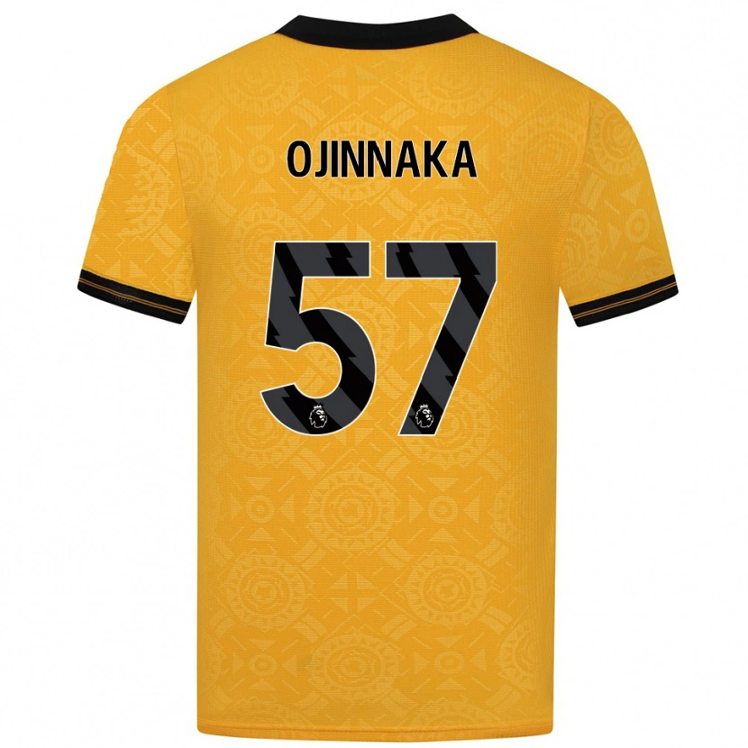 Danxen Hombre Camiseta Temple Ojinnaka #57 Amarillo Negro 1ª Equipación 2025/26 La Camisa