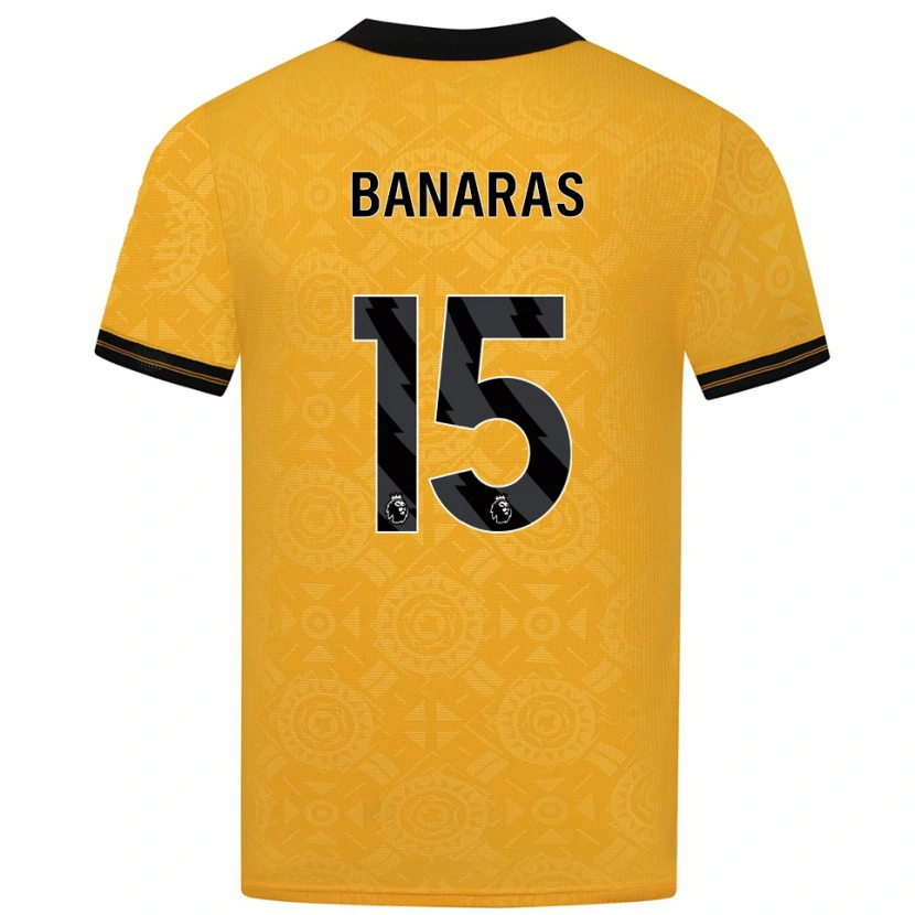 Danxen Hombre Camiseta Layla Banaras #15 Amarillo Negro 1ª Equipación 2025/26 La Camisa