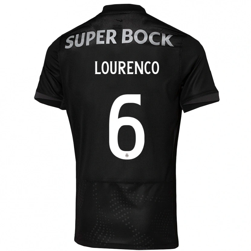 Danxen Hombre Camiseta Bruna Lourenço Urbano Costa #6 Negro Blanco 2ª Equipación 2025/26 La Camisa