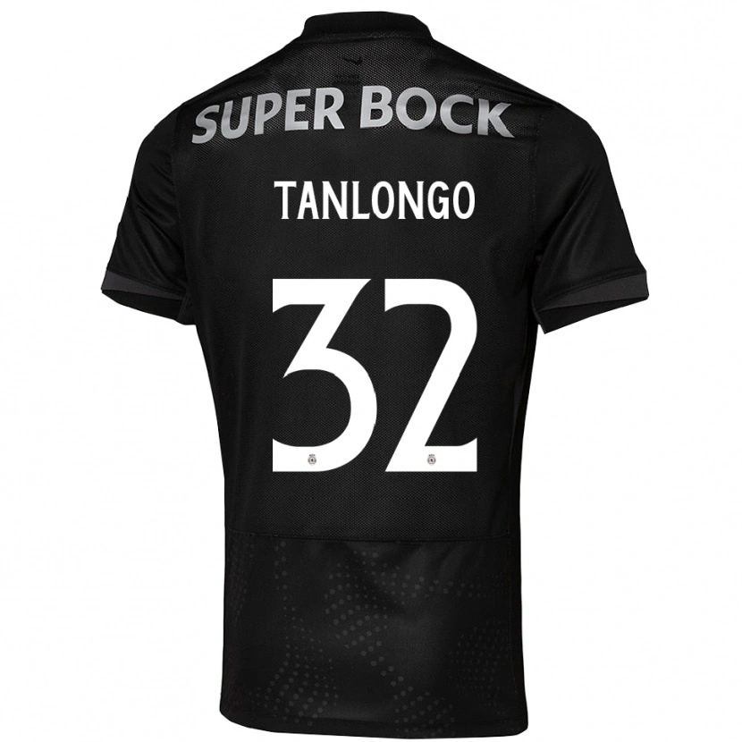 Danxen Hombre Camiseta Mateo Tanlongo #32 Negro Blanco 2ª Equipación 2025/26 La Camisa