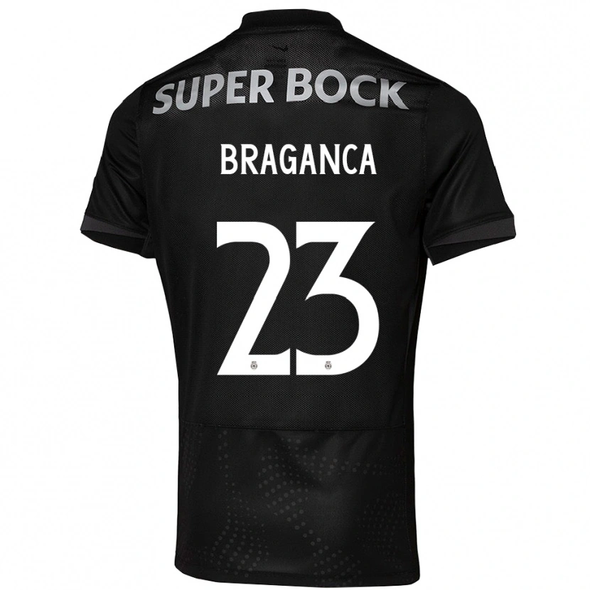Danxen Hombre Camiseta Daniel Bragança #23 Negro Blanco 2ª Equipación 2025/26 La Camisa