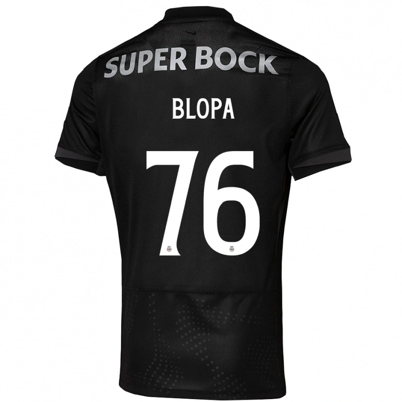Danxen Hombre Camiseta Salvador Blopa #76 Negro Blanco 2ª Equipación 2025/26 La Camisa