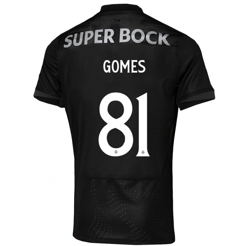 Danxen Hombre Camiseta Salvador Gomes #81 Negro Blanco 2ª Equipación 2025/26 La Camisa