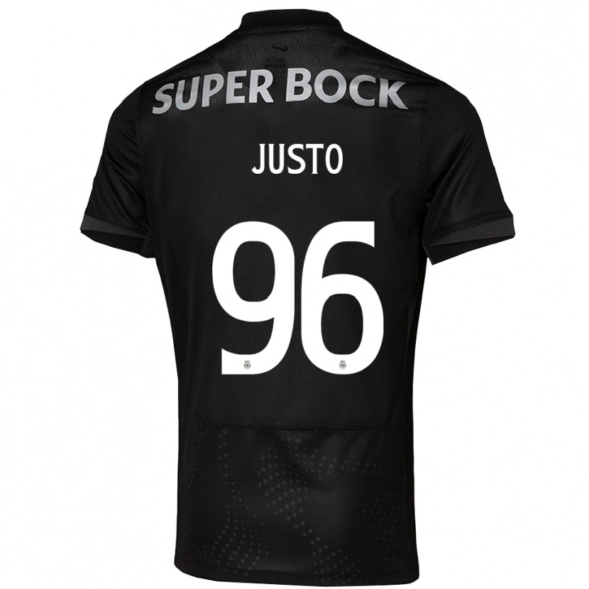 Danxen Hombre Camiseta Samuel Justo #96 Negro Blanco 2ª Equipación 2025/26 La Camisa