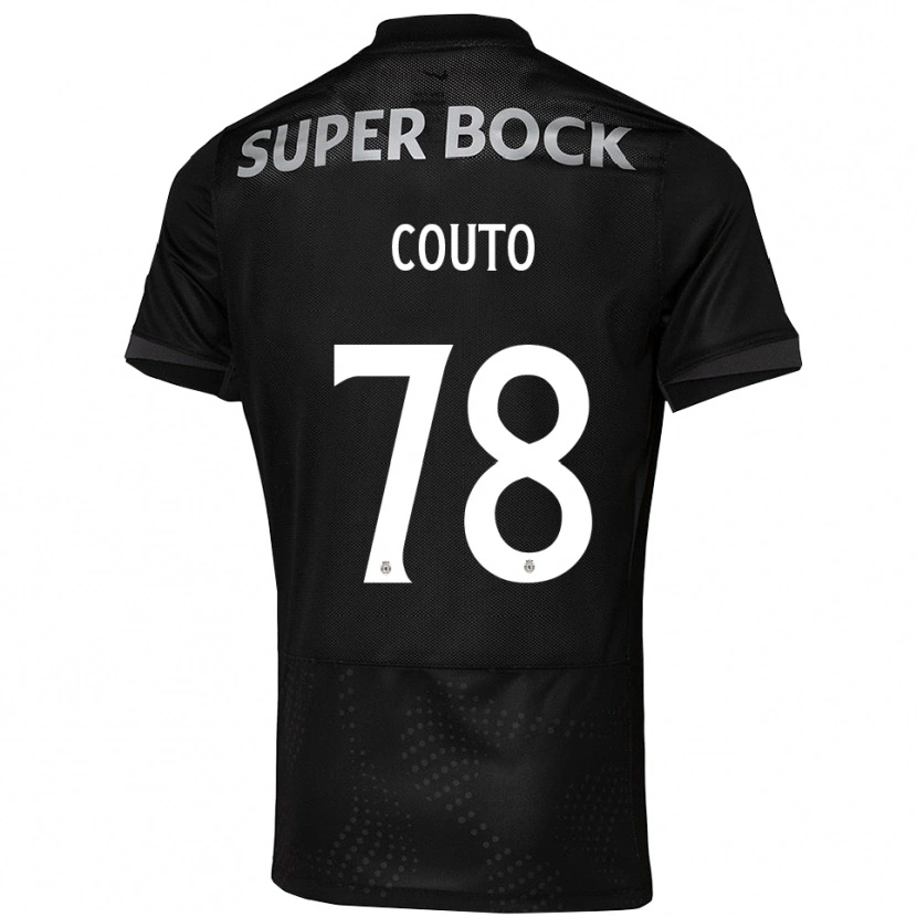 Danxen Hombre Camiseta Mauro Couto #78 Negro Blanco 2ª Equipación 2025/26 La Camisa