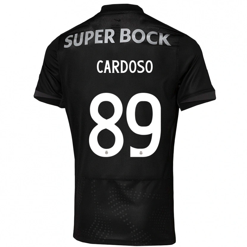 Danxen Hombre Camiseta Nilton Cardoso #89 Negro Blanco 2ª Equipación 2025/26 La Camisa