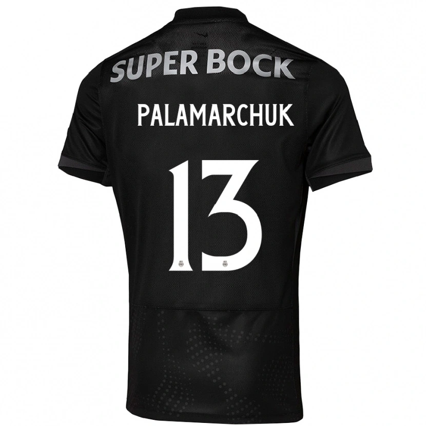 Danxen Hombre Camiseta Cristiano Vitaly Palamarchuk #13 Negro Blanco 2ª Equipación 2025/26 La Camisa