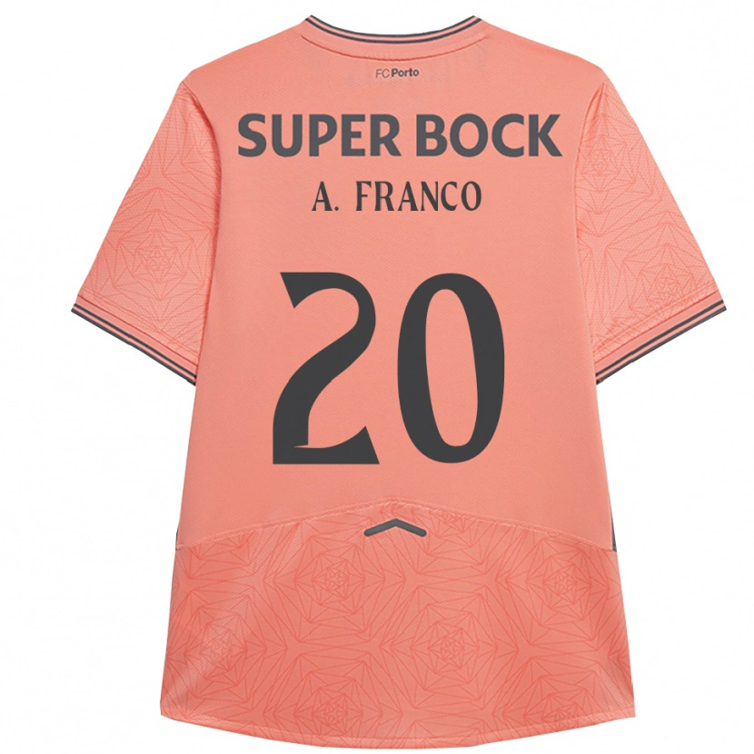 Danxen Hombre Camiseta André Franco #20 Rosa Marino 2ª Equipación 2025/26 La Camisa