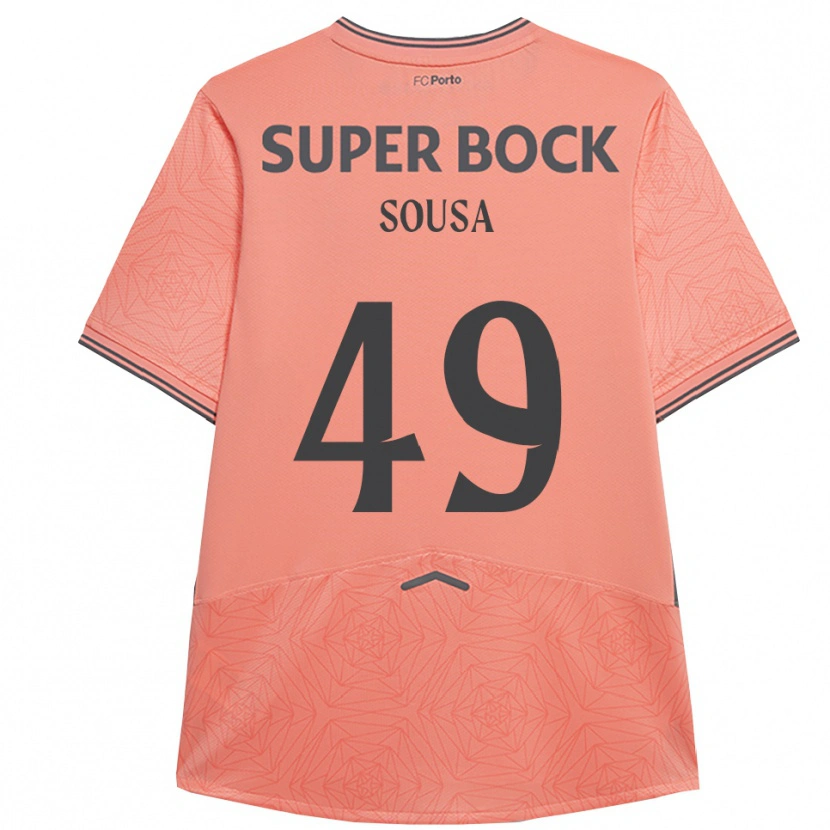 Danxen Hombre Camiseta Gonçalo Sousa #49 Rosa Marino 2ª Equipación 2025/26 La Camisa