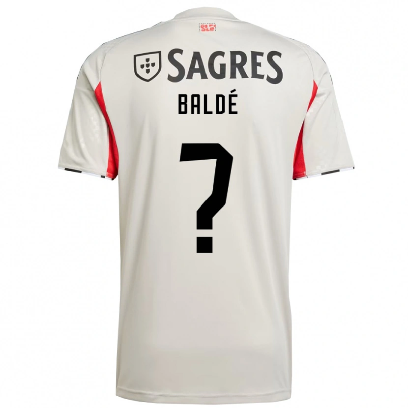 Danxen Hombre Camiseta Afonso Baldé #0 Blanco Roto Rojo 2ª Equipación 2025/26 La Camisa
