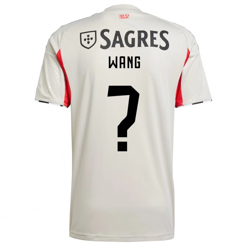 Danxen Hombre Camiseta Francisco Wang #0 Blanco Roto Rojo 2ª Equipación 2025/26 La Camisa