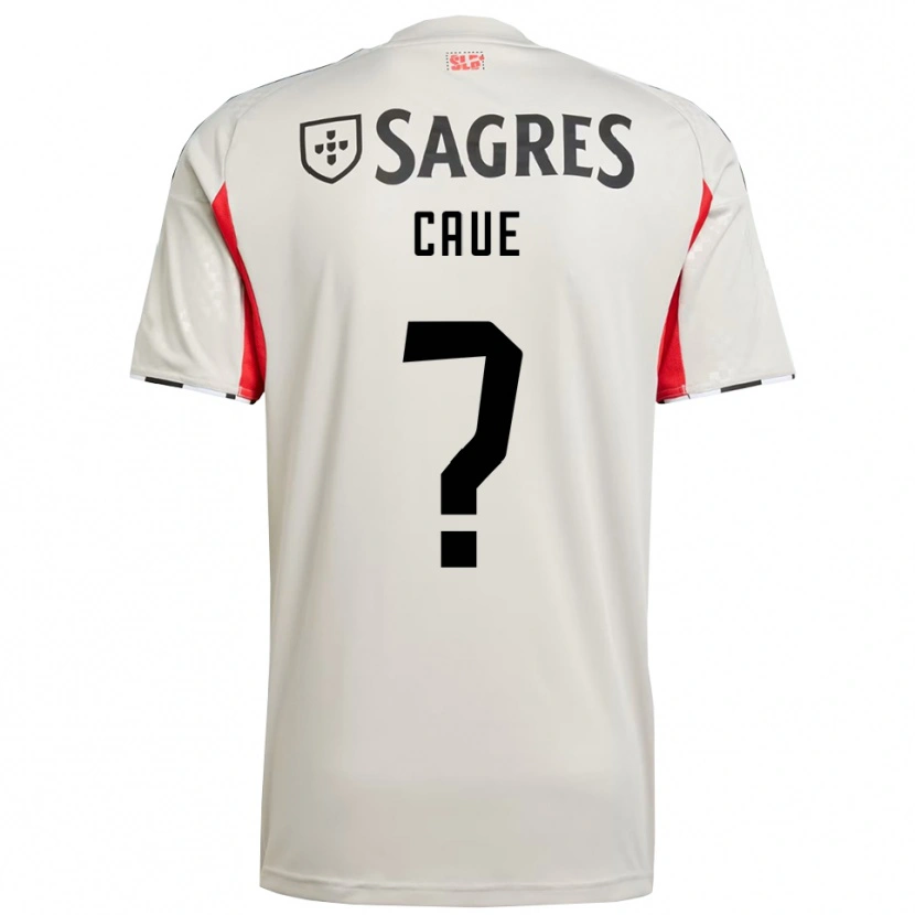 Danxen Hombre Camiseta Caue #0 Blanco Roto Rojo 2ª Equipación 2025/26 La Camisa