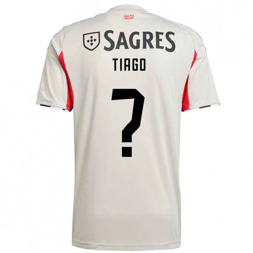 Danxen Hombre Camiseta Tiago Ferreira #0 Blanco Roto Rojo 2ª Equipación 2025/26 La Camisa