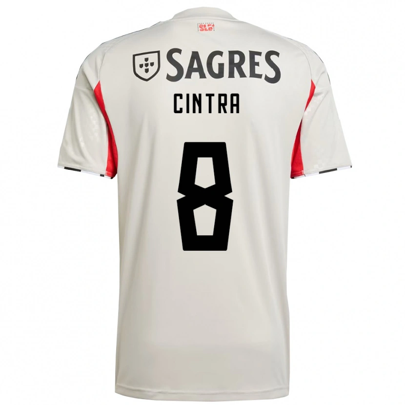 Danxen Hombre Camiseta Marta Cintra #8 Blanco Roto Rojo 2ª Equipación 2025/26 La Camisa