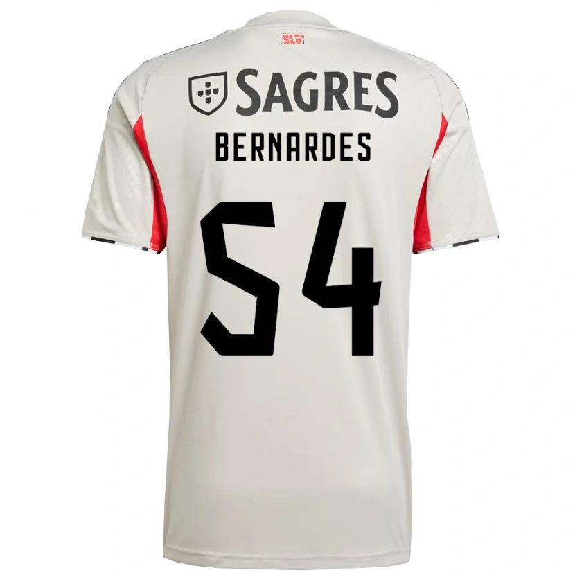 Danxen Hombre Camiseta Francisco Neto #54 Blanco Roto Rojo 2ª Equipación 2025/26 La Camisa