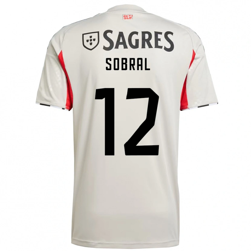 Danxen Hombre Camiseta Gonçalo Sobral #12 Blanco Roto Rojo 2ª Equipación 2025/26 La Camisa