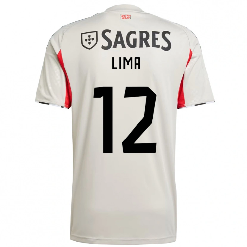 Danxen Hombre Camiseta Thaís Lima #12 Blanco Roto Rojo 2ª Equipación 2025/26 La Camisa