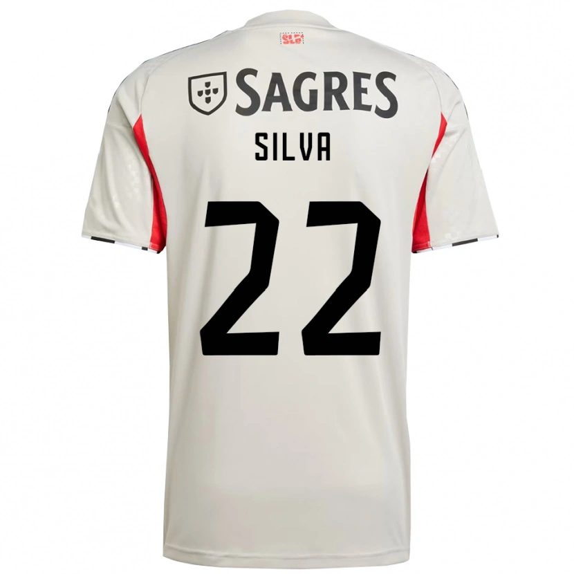 Danxen Hombre Camiseta Amelia Silva #22 Blanco Roto Rojo 2ª Equipación 2025/26 La Camisa
