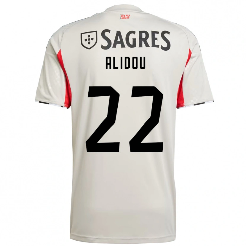 Danxen Hombre Camiseta Marie-Yasmine Alidou #22 Blanco Roto Rojo 2ª Equipación 2025/26 La Camisa
