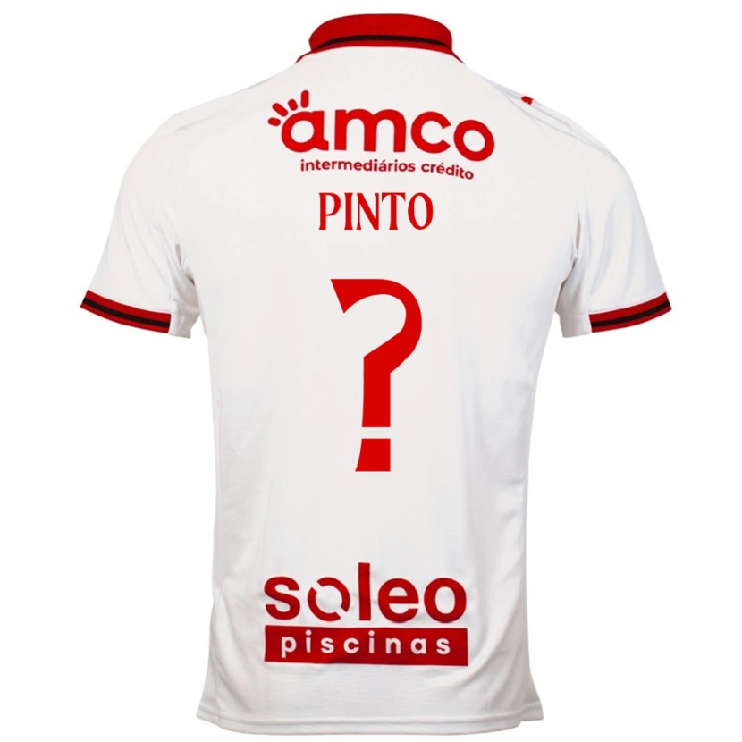 Danxen Hombre Camiseta Luís Pinto #0 Blanco Rojo 2ª Equipación 2025/26 La Camisa