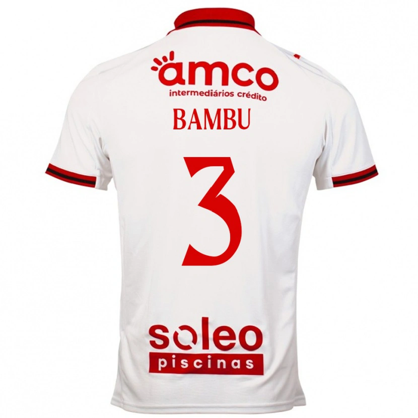 Danxen Hombre Camiseta Robson Bambu #3 Blanco Rojo 2ª Equipación 2025/26 La Camisa