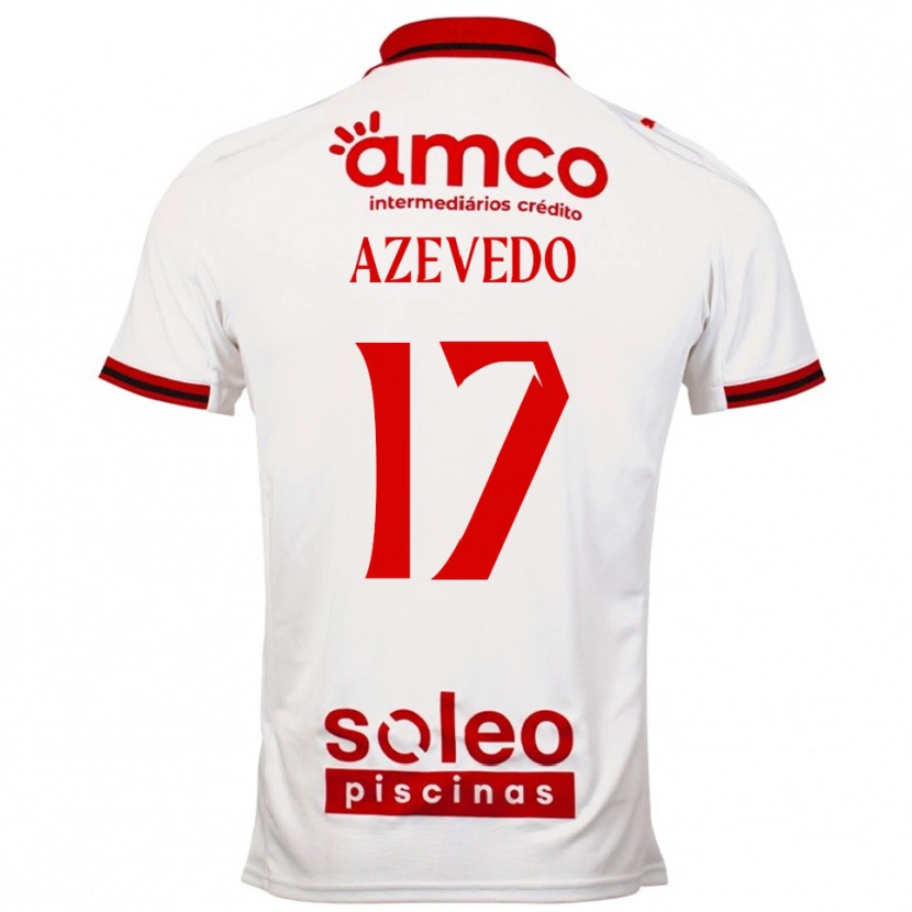 Danxen Hombre Camiseta Mariana Azevedo #17 Blanco Rojo 2ª Equipación 2025/26 La Camisa