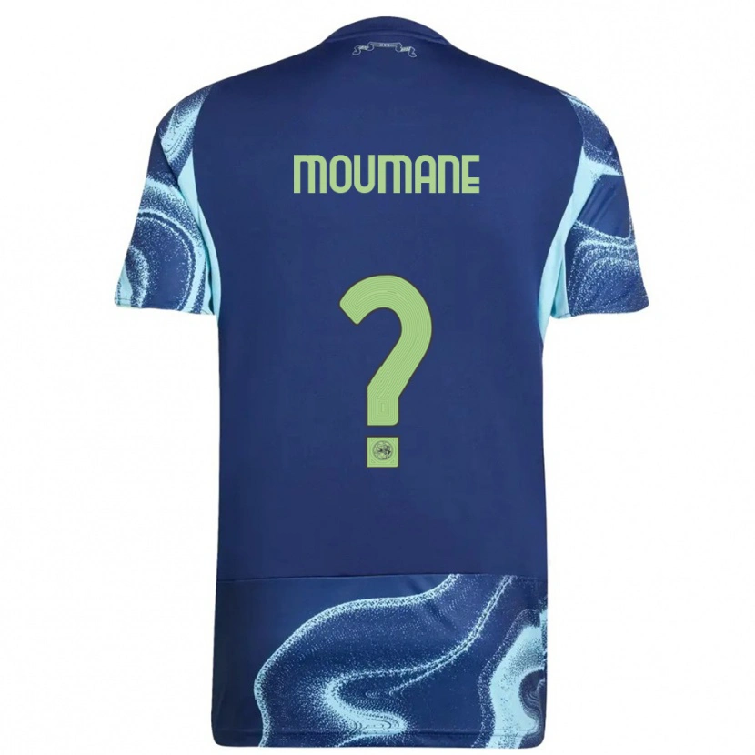 Danxen Hombre Camiseta Anass Moumane #0 Marino Celeste 2ª Equipación 2025/26 La Camisa