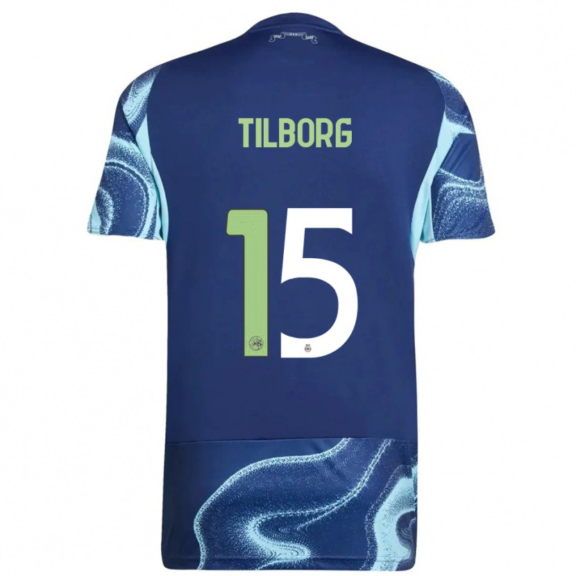 Danxen Hombre Camiseta Sesynijo Tilborg #15 Marino Celeste 2ª Equipación 2025/26 La Camisa