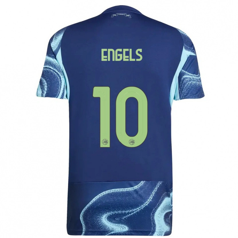 Danxen Hombre Camiseta Chip Engels #10 Marino Celeste 2ª Equipación 2025/26 La Camisa