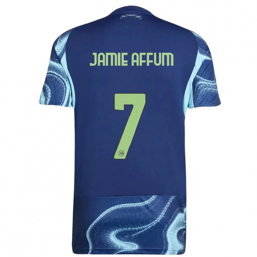 Danxen Hombre Camiseta Deonell Jamie Affum #7 Marino Celeste 2ª Equipación 2025/26 La Camisa