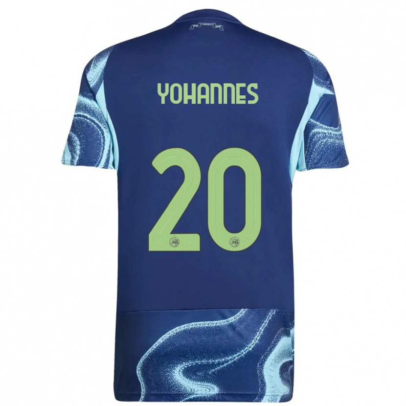 Danxen Hombre Camiseta Lily Yohannes #20 Marino Celeste 2ª Equipación 2025/26 La Camisa