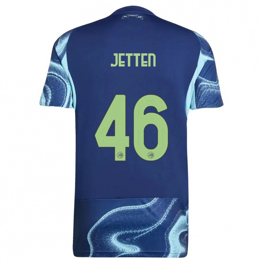 Danxen Hombre Camiseta Lucas Jetten #46 Marino Celeste 2ª Equipación 2025/26 La Camisa
