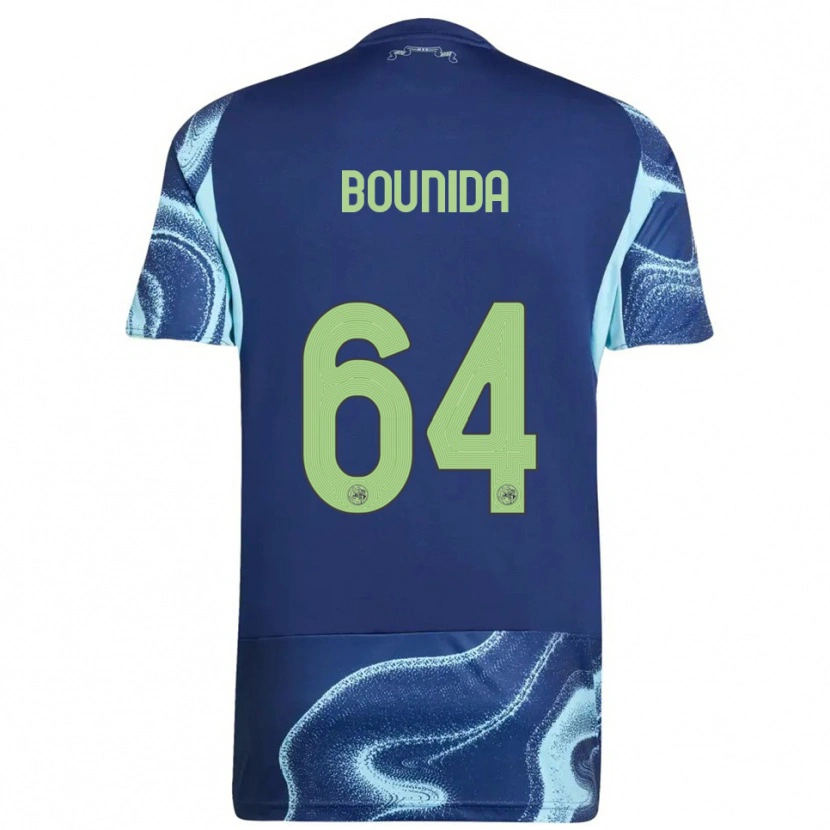 Danxen Hombre Camiseta Rayane Bounida #64 Marino Celeste 2ª Equipación 2025/26 La Camisa