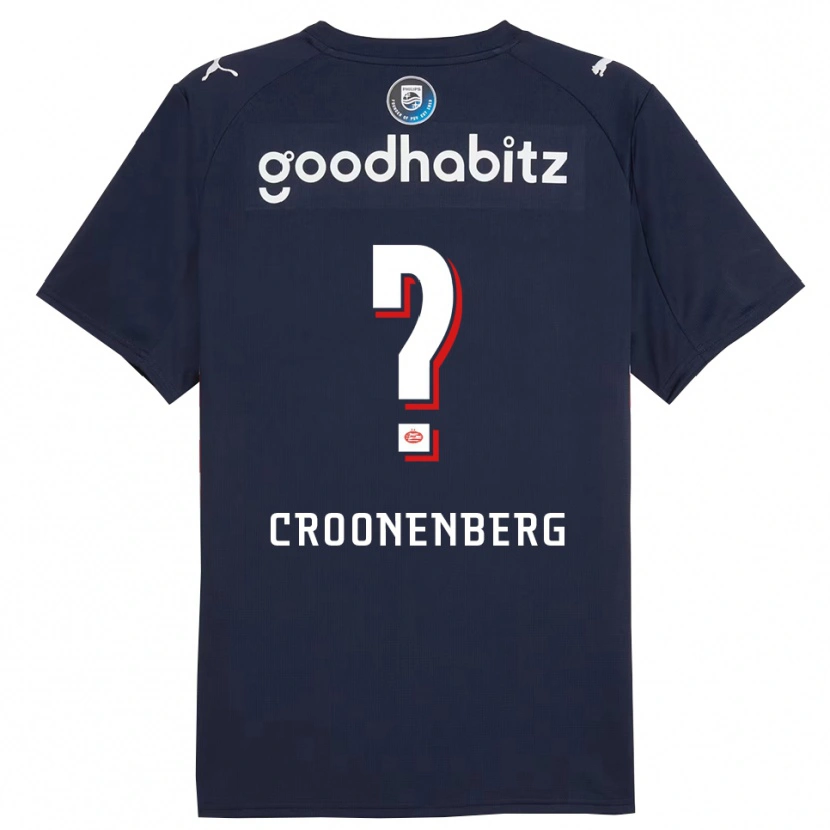 Danxen Hombre Camiseta Luca Croonenberg #0 Marino Blanco 2ª Equipación 2025/26 La Camisa